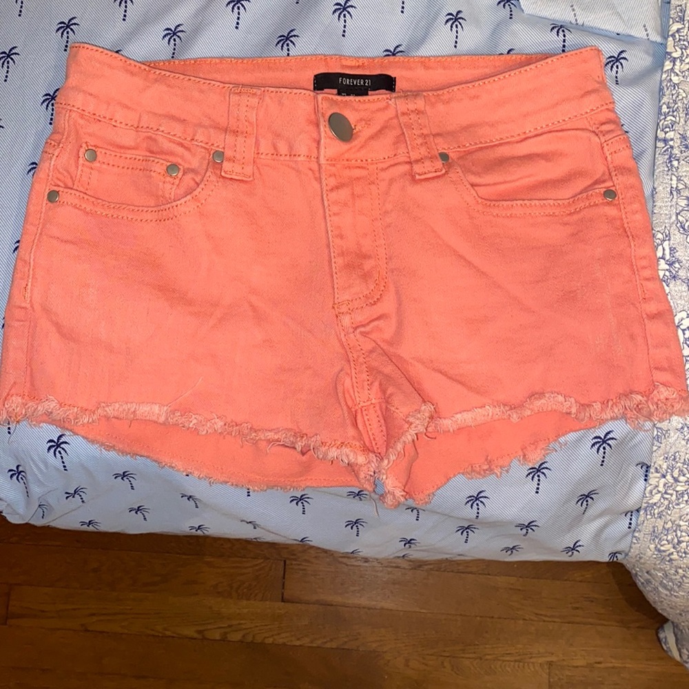 Pink Jean Shorts